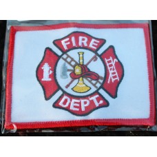 Cloth Sew-On Badge Fire Dept..
